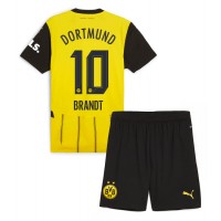 Echipament fotbal Borussia Dortmund Julian Brandt #10 Tricou Acasa 2024-25 pentru copii maneca scurta (+ Pantaloni scurti)